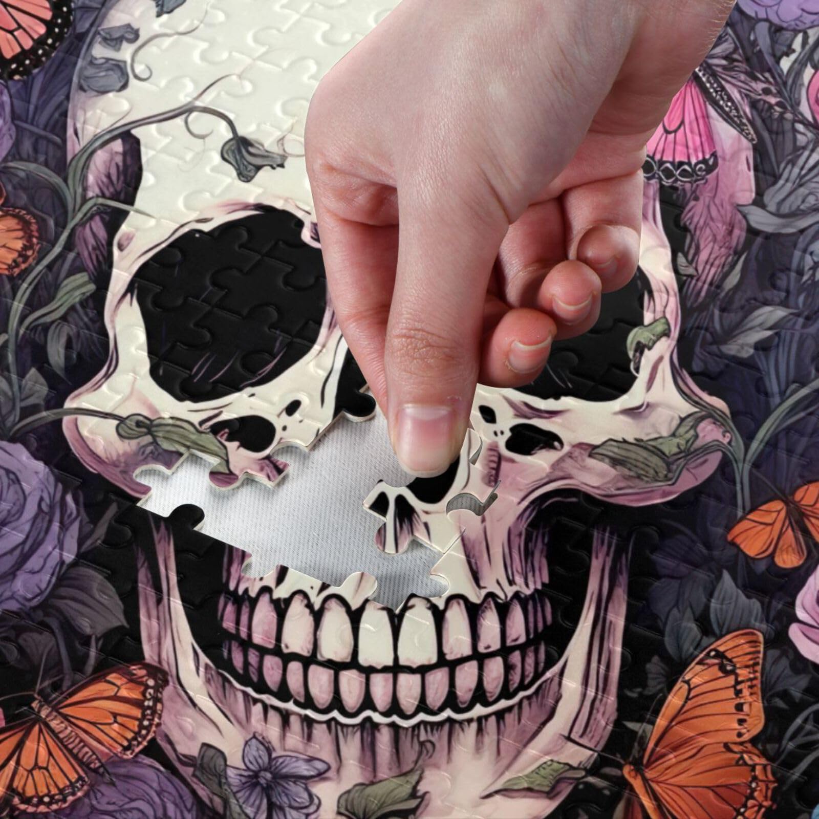 Jigsaw Puzzle SKULLS FLOWERS 各1 FlowerSkull_grande.jpg?v=