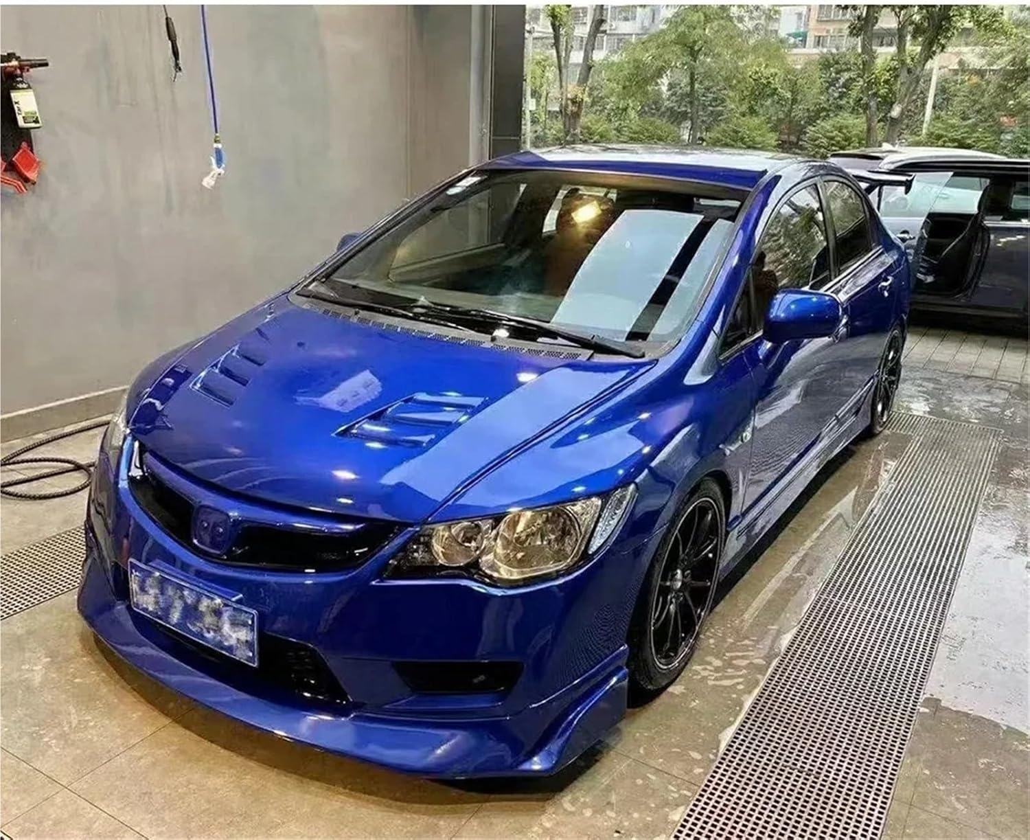 Car Carbon Fiber Hood 2008-2012 Compatible With Honda Civic FD2 Compatible With Honda 2008 2010 Bonnet