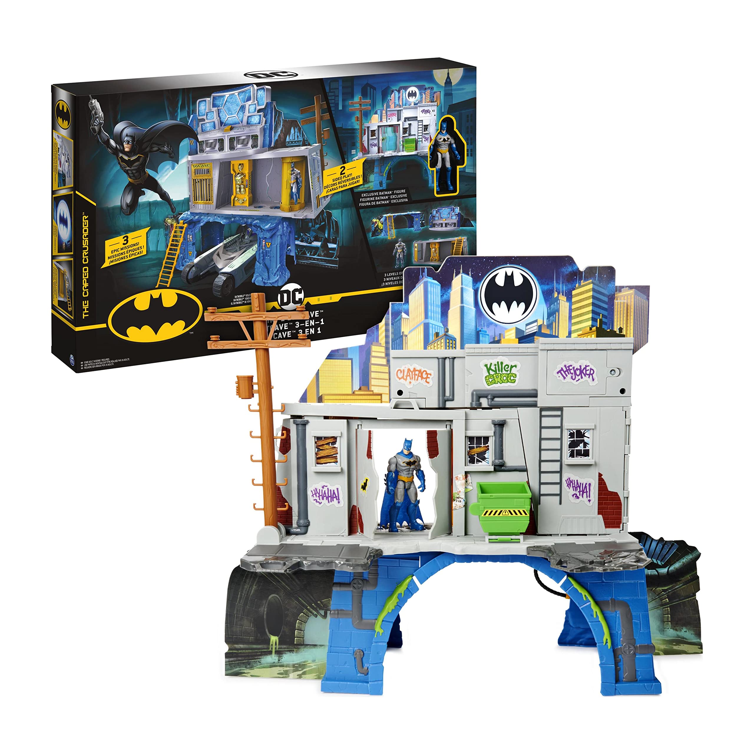 Dc Comics Batman In Batcave Playset With Exclusive