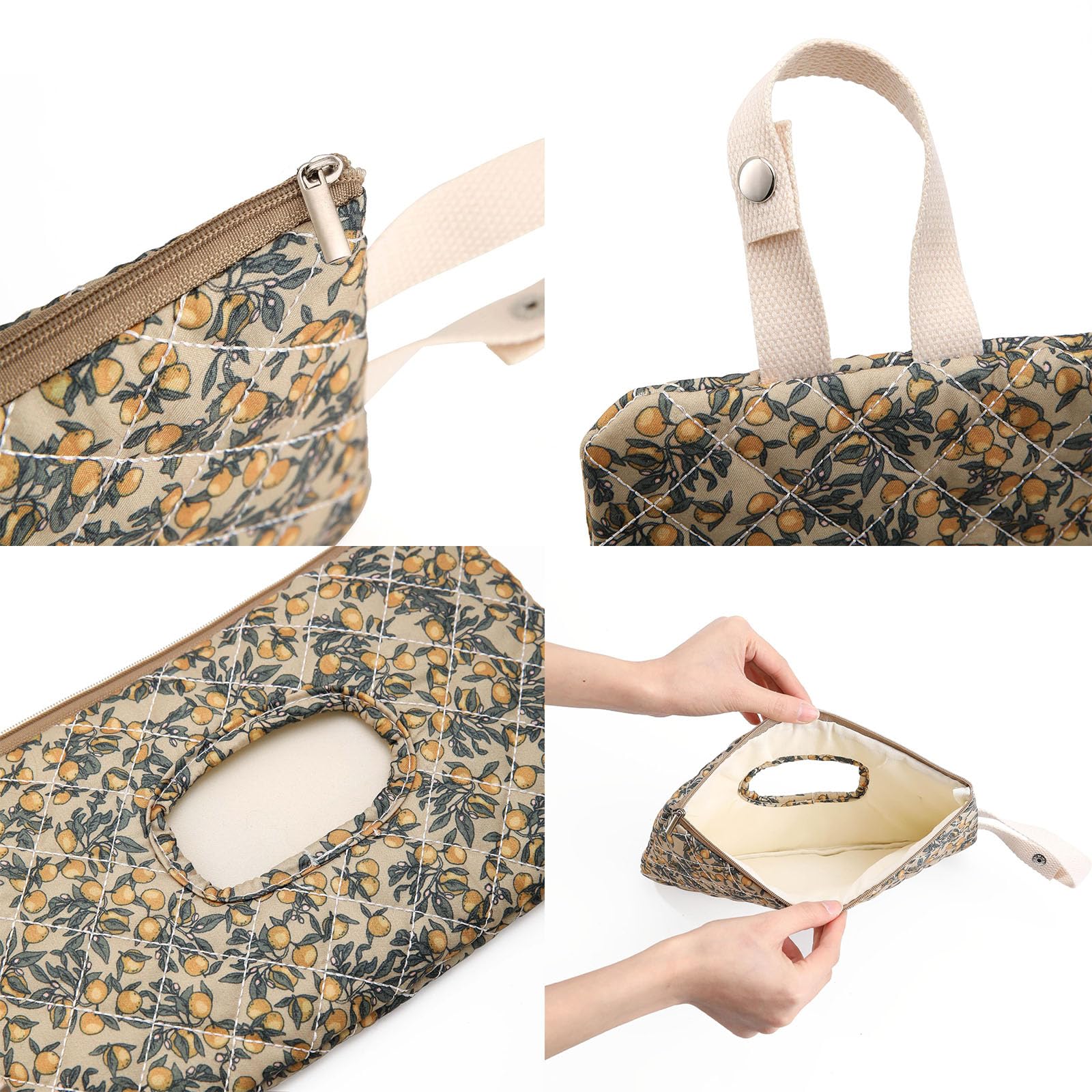 Pochette matelassée pour lingettes de bébé, poche à langer, rechargeable, organiseur de voyage compact avec cordon pour un usage quotidien, b, Non