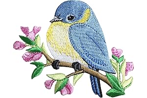 Exquisite Bluebird Patch with Delicate Details