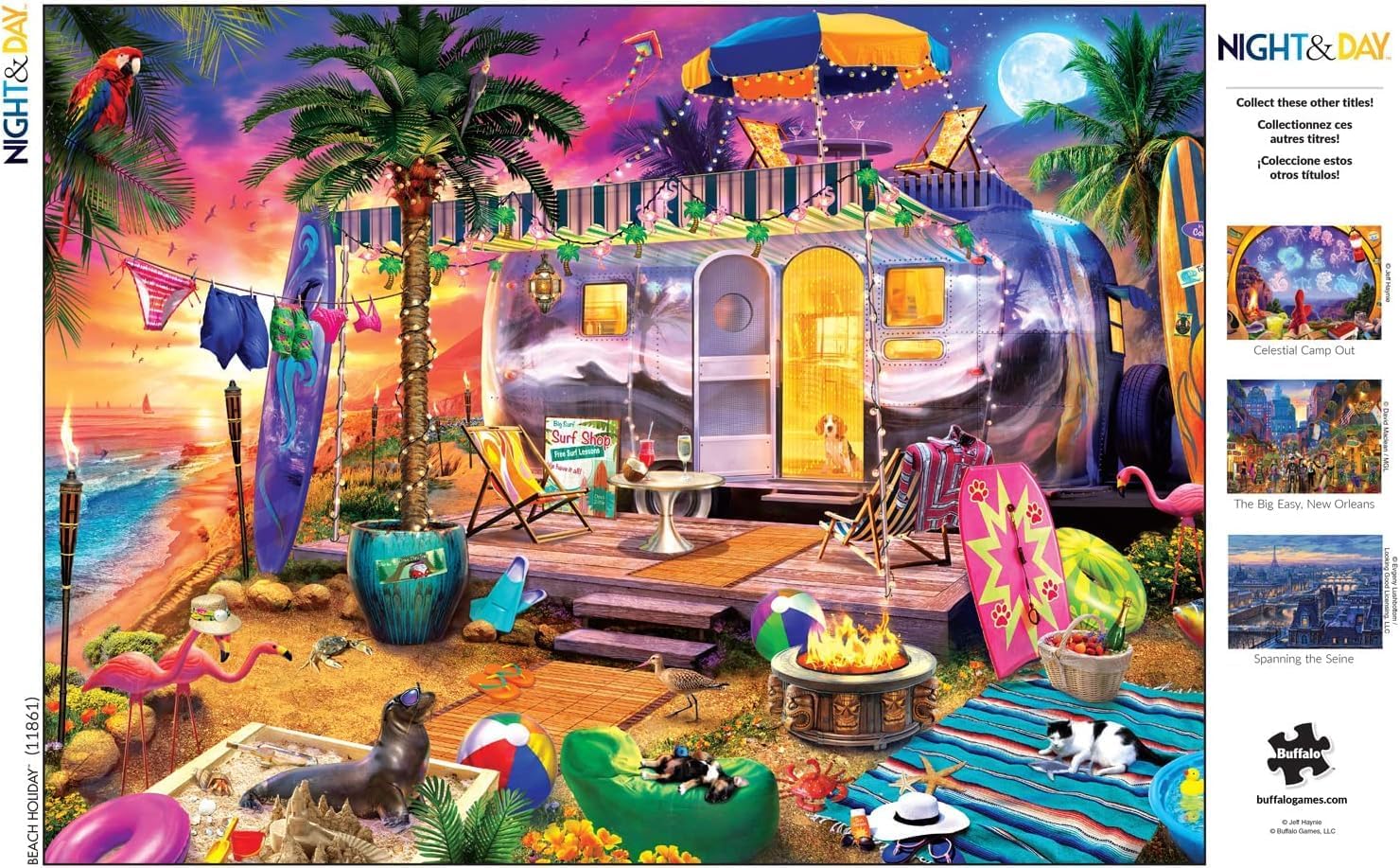 Buffalo Games - Jeff Haynie - Beach Holiday - 1000 Piece Jigsaw Puzzle For Adults -Challenging Puzzle Perfect for Game Nights - Finished Size is 26.75 x 19.75