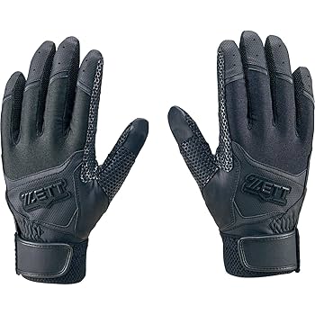 ZETT 野球用グローブ ブラック/ホワイト Amazon | ゼット(ZETT) 野球 バッティンググローブ 両手用 高校