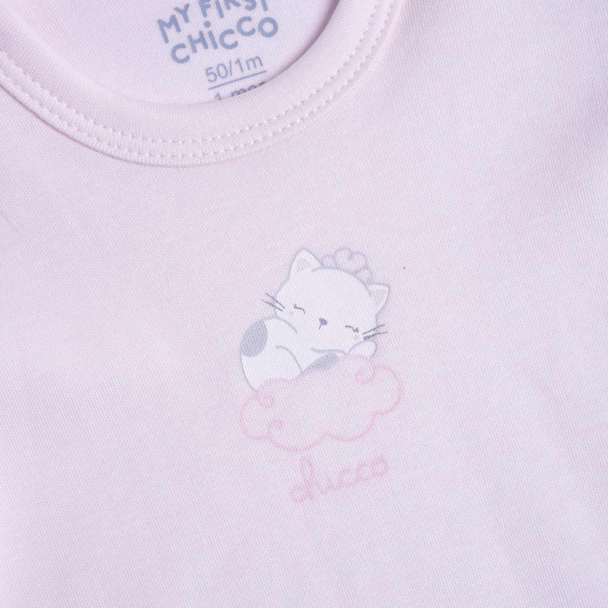 Chicco, Body Neonato Manica Lunga, con Comoda Apertura Entrogamba con Bottoncini, in Morbido Tessuto, Lavabile in Lavatrice, Abbigliamento Neonato/Neonata 0-24 Mesi, Idea Regalo Nascita