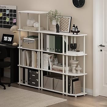 Amazon.com: Furinno Turn-N-Tube 4-Tier Corner Display Rack