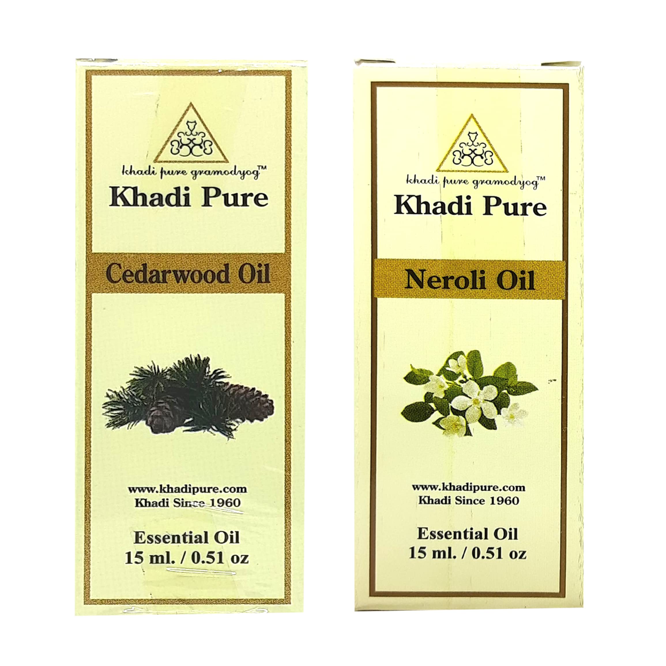 Khadi Pure Cedarwood & Neroli Essential Oil, 15 Ml (Pack Of 2)-picture-58