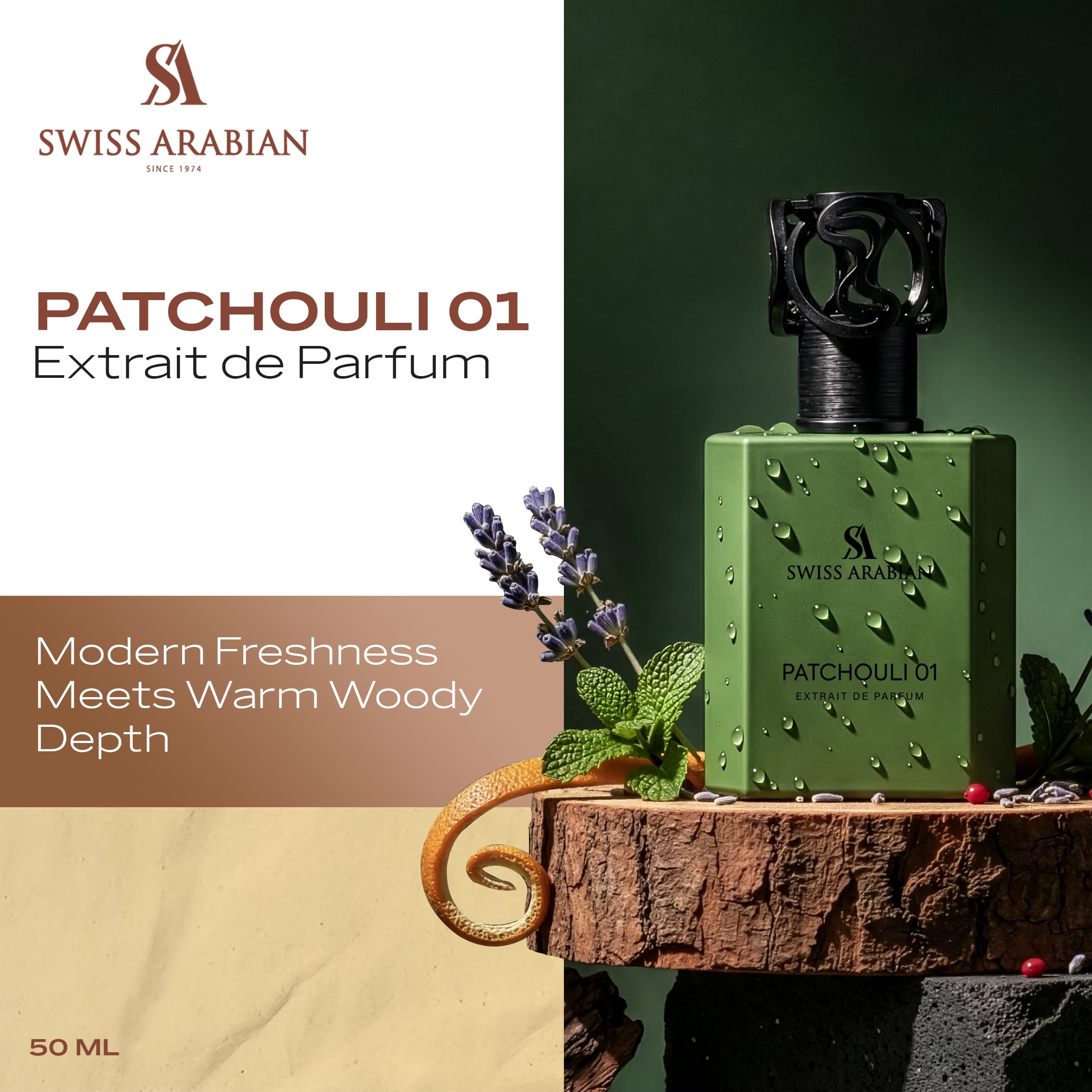 Amazon.com: Swiss Arabian Patchouli 01 Patchouli Cologne for Men