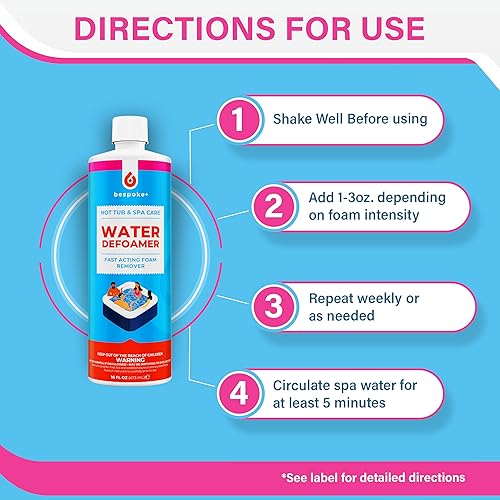 Miniatura 4 de Antiespumante de spa para bañera de hidromasaje y bañera de hidromasaje, espuma antiespuma para los propietarios de jacuzzis para mantener la espuma