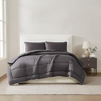 Christian Siriano NY Bedding, Dark Grey, Twin/Twin XL
