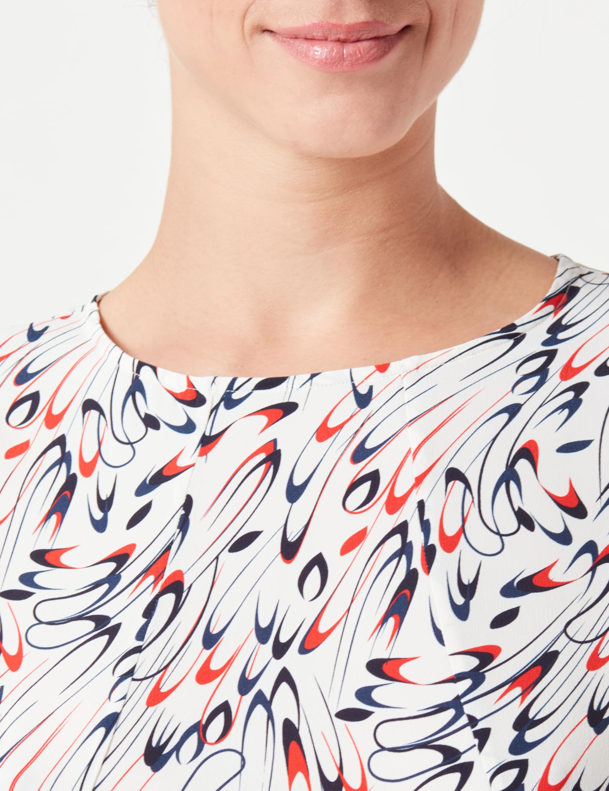 Tommy Hilfiger Sukienki damskie Fit & Flare, Biały (mały nadruk wstążki/ecru), 66