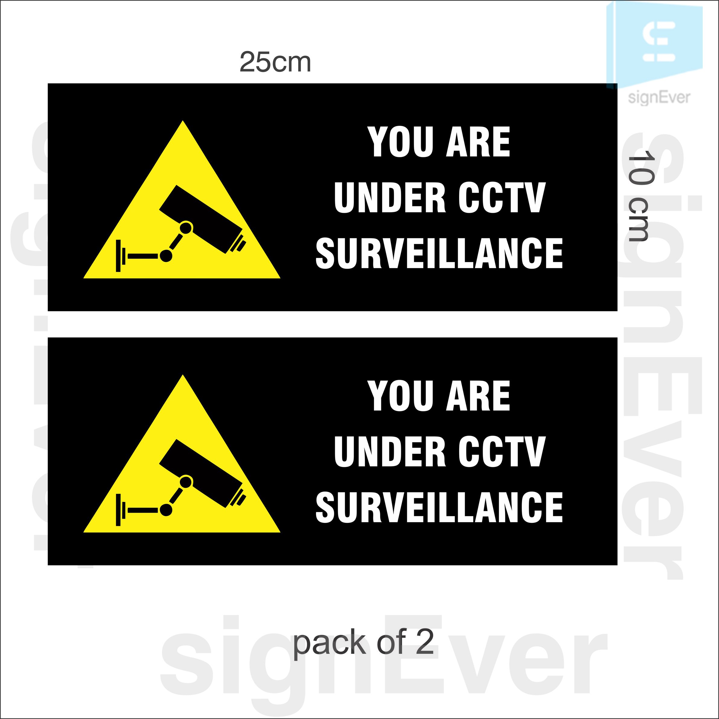 SIGN EVER You are under CCTV Sign Board With Double side adhesive tape-Vinyl Sticker With Forex Board-(Black White-Pack of 2) Home,Office,Lodge,Hotel,Theatere,Wall,Cabin,ACP,cupboard etc (B079TPTCXF) Amazon Price History, Amazon Price Tracker