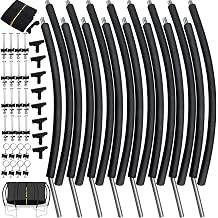 10 ft 8 Pcs Trampoline Curved Poles with Enclosure Net