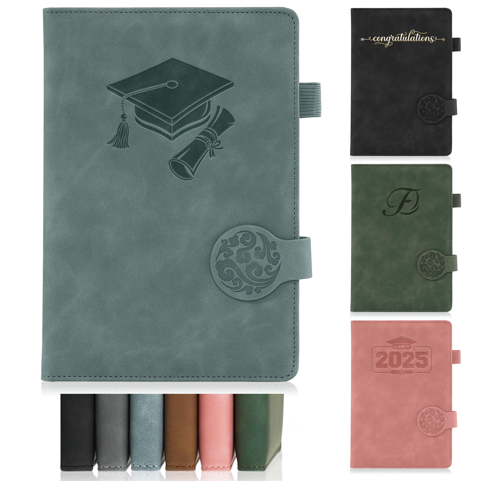 ENOMY Personalised Notebook with Logo/Name/Image Custom Notebook A5 Leather Daily Journal Notepad Free Customization Personalized Notebooks for Business Office College Graduation Gifts