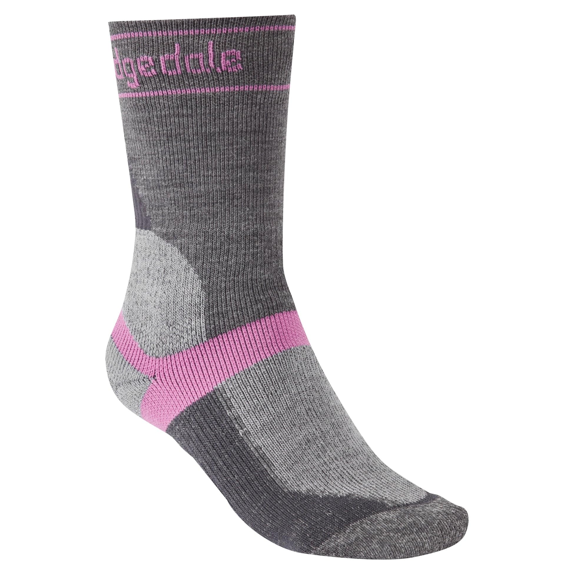 Bridgedale MTB Winter-Weight T2 Merino Sport Ladies Boot Length Mountain Bike Socks - Grey, Small