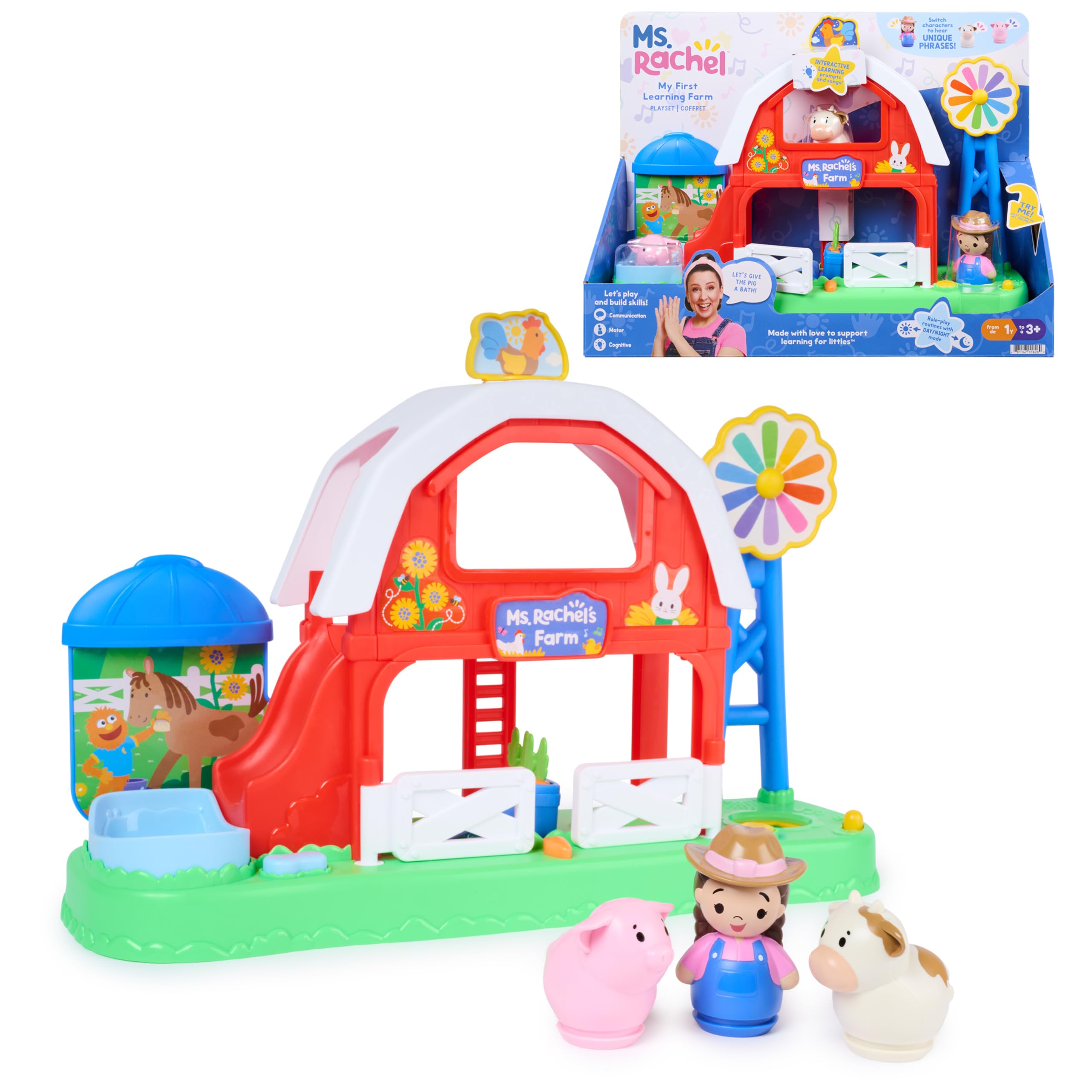 Ms. Rachel Yellow Ms Rachel My First Learning Farm Playset