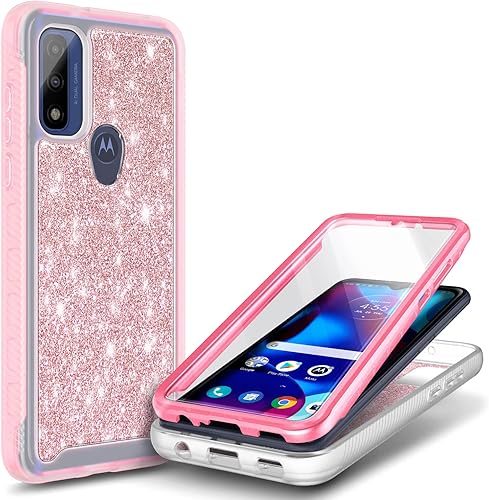 Miniatura 6 de NZND Funda para Motorola Moto G Pure con protector de pantalla integrado, protector de cuerpo completo a prueba de golpes, resistente a los impactos