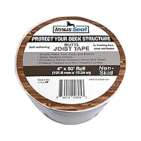 Vista 8 de Imus Seal® Cinta de viguetas de butilo para vigas y vigas de cubierta intermitentes, resistente a los rayos UV, Level Decking™, Protect Your Deck