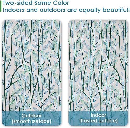 Miniatura 7 de DKTIE Película de privacidad para ventana con herramientas de instalación, vitrales decorativos para el hogar, adhesivo estático para ventana de