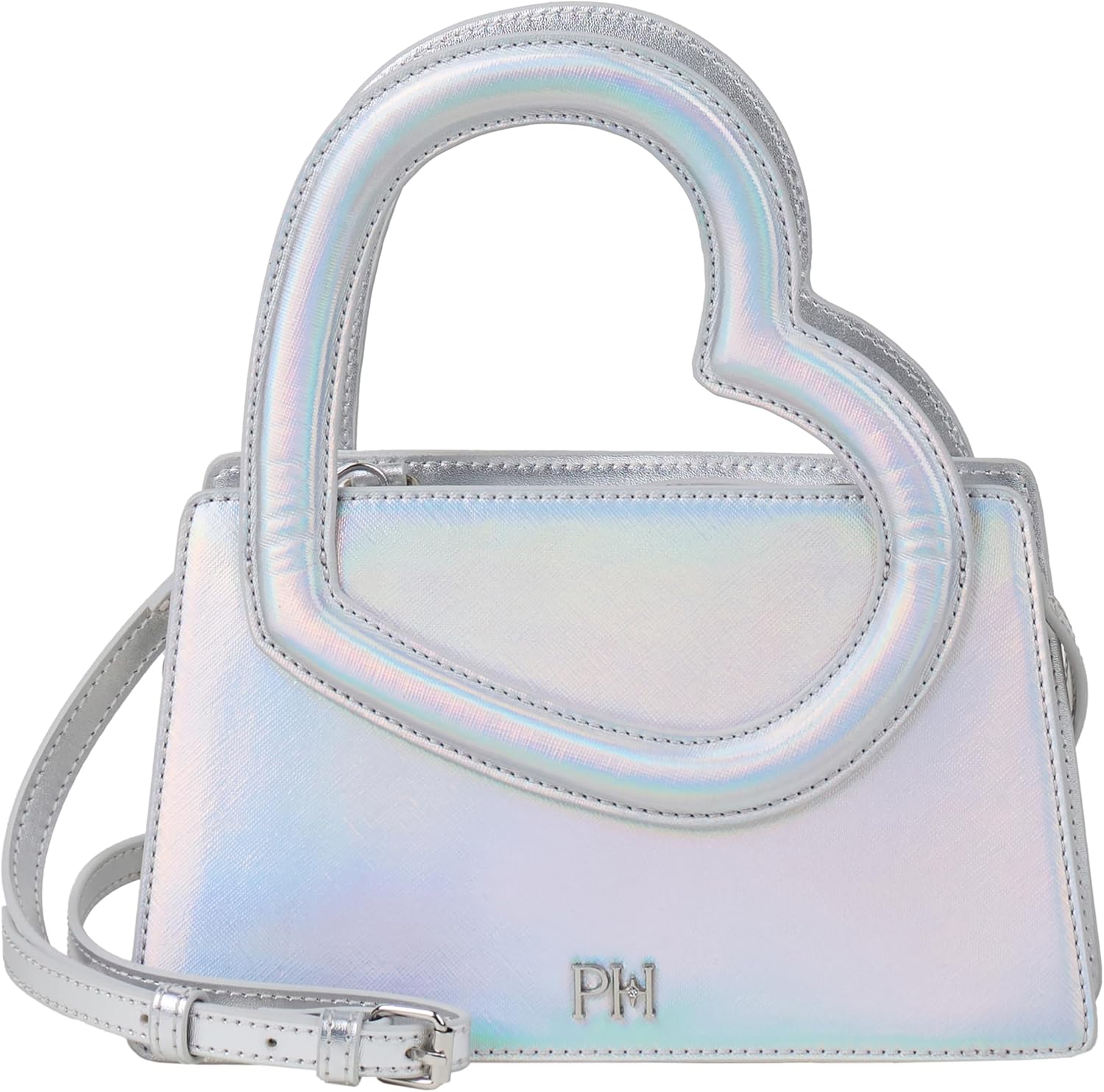 Paris Hilton Te Amo Cutout Heart Handle Removable Strap Handbag Purse