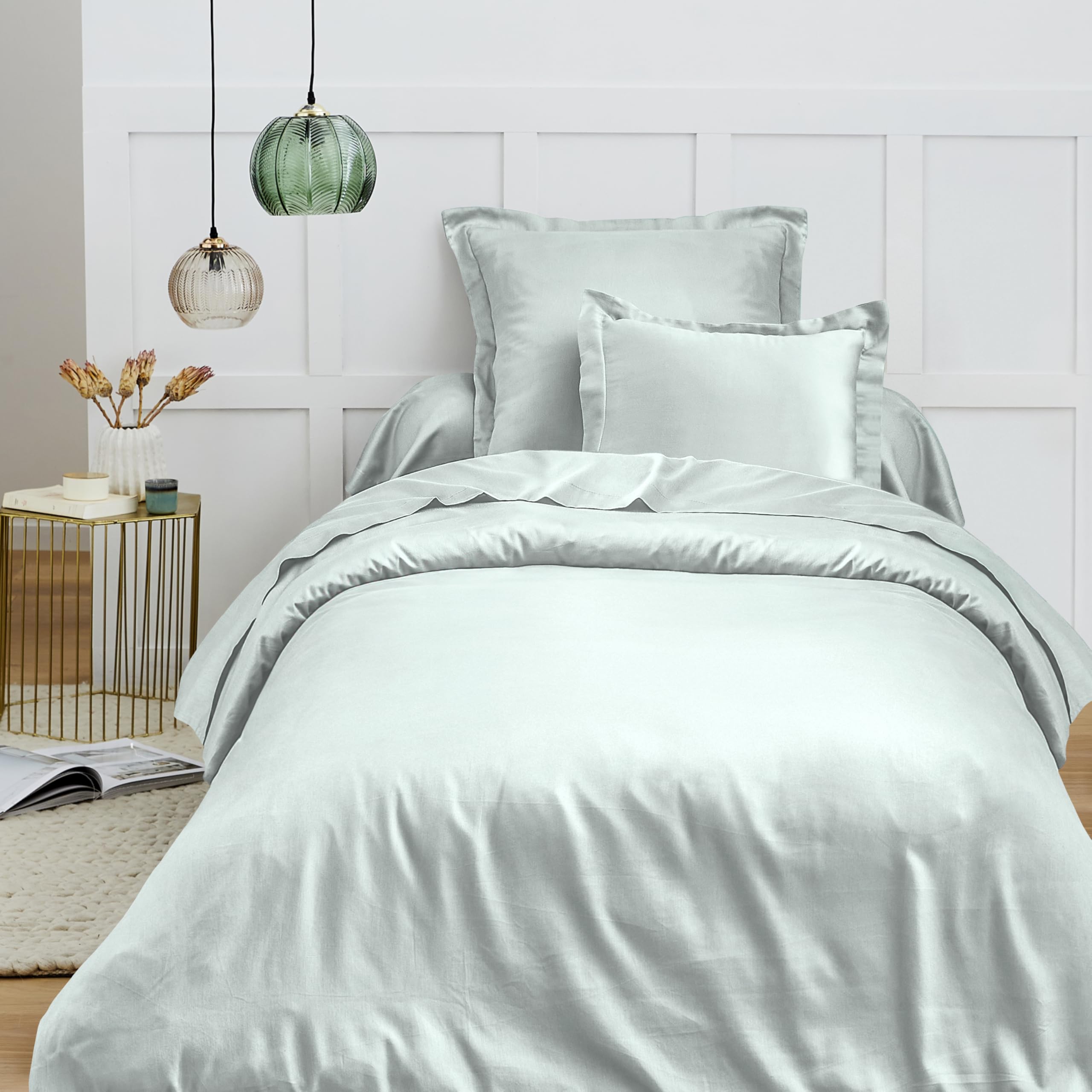 Premium Duvet Cover 140 x 200 cm for Single Bed (Mint, Duvet Cover 140 x 200 cm Single Bed)