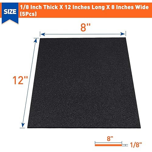 Miniatura 23 de MAGZO 8 almohadillas de espuma adhesiva de 1/2 pulgada de grosor x 4 x 4 pulgadas, láminas de espuma de celda cerrada, almohadillas autoadhesivas