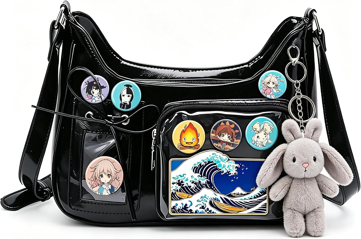 SMAROICE Ita Shoulder Bag cute crossbody ita bag purse PU Leather for anime fans