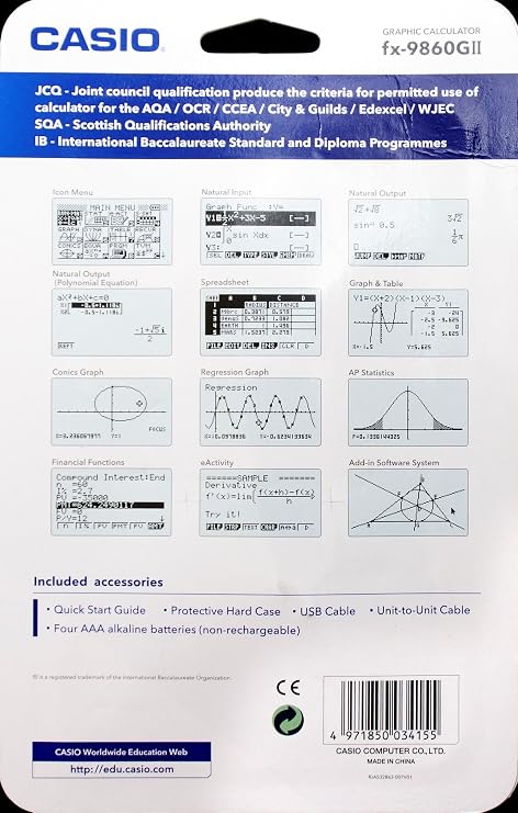 Casio FX-9860GII Advanced Graphic Calculator