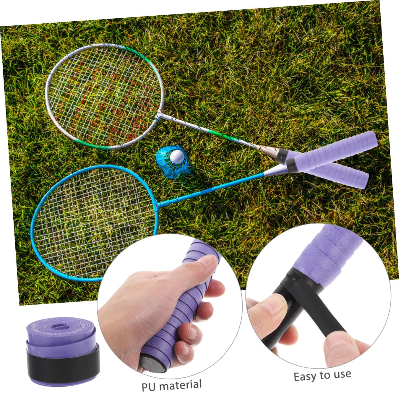 Toddmomy Colla per Racchette da Badminton Overgrip per Racchette da Badminton Grip Anti-Tennis Overgrip per Racchette da Tennis Nastri Adesivi per Racchette da Softball Nastri Adesivi