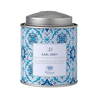 Whittard of Chelsea - Earl Grey Loose Leaf Tea, Black, Vegetarian & Vegan Friendly, Resealable Tin 100g, 1ct