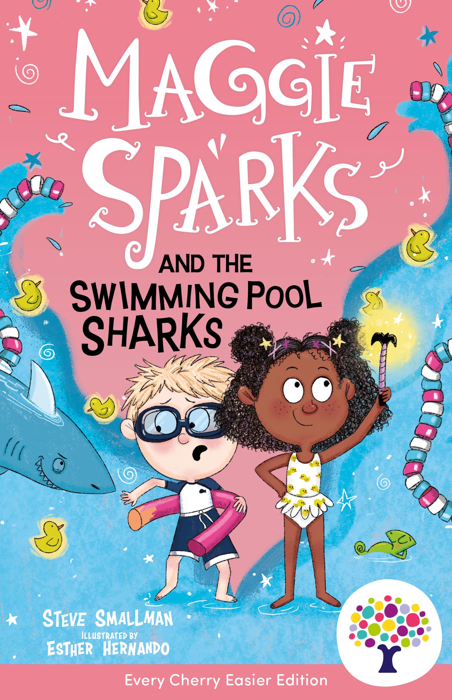 Maggie Sparks and the Swimming Pool Sharks: Accessible Easier Edition, Includes Visual and Audio Glossaries, Enter the World of Maggie Sparks! (Easier Maggie Sparks)