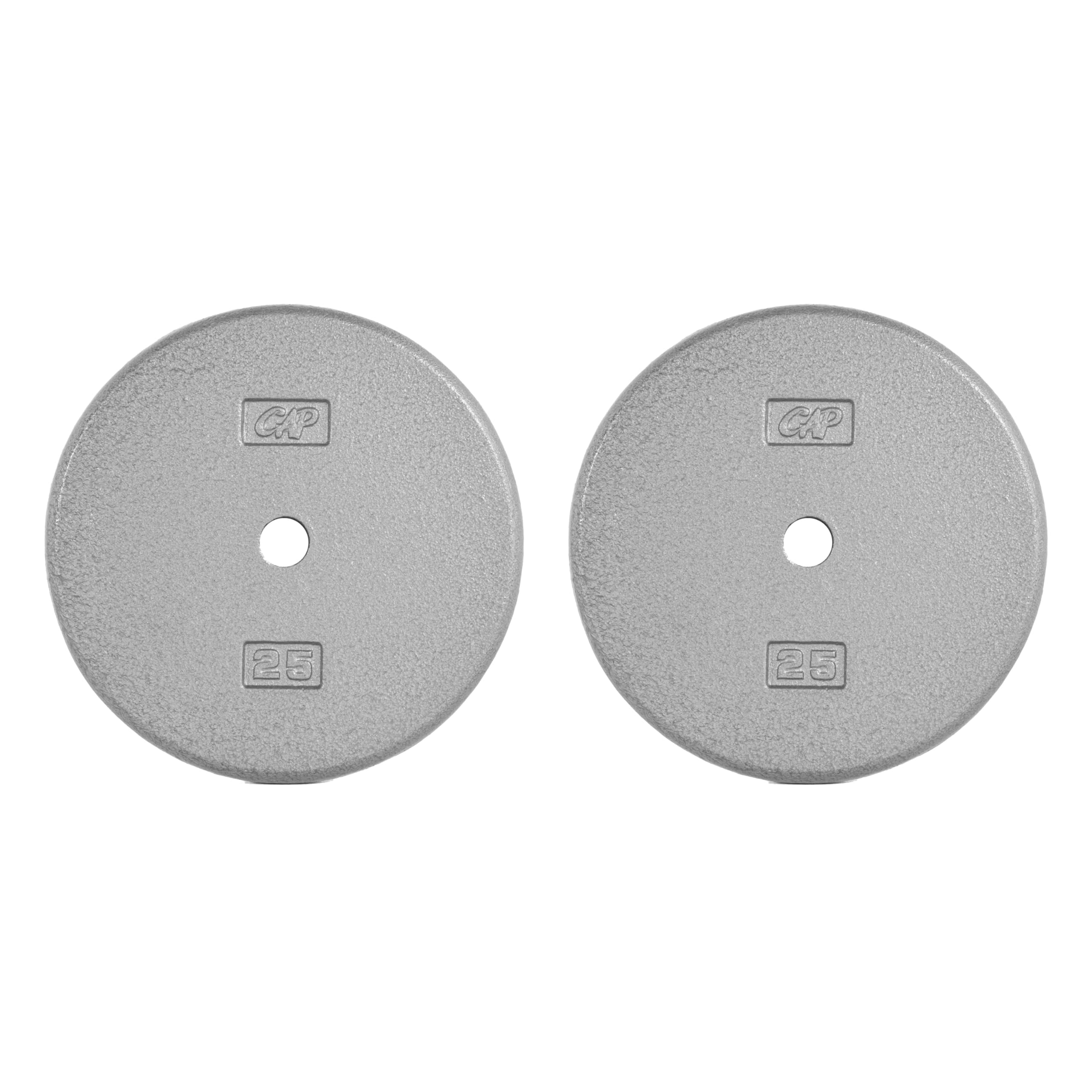CAP Cast Iron Standard 1-Inch Weight Plates, Singles &amp; Sets