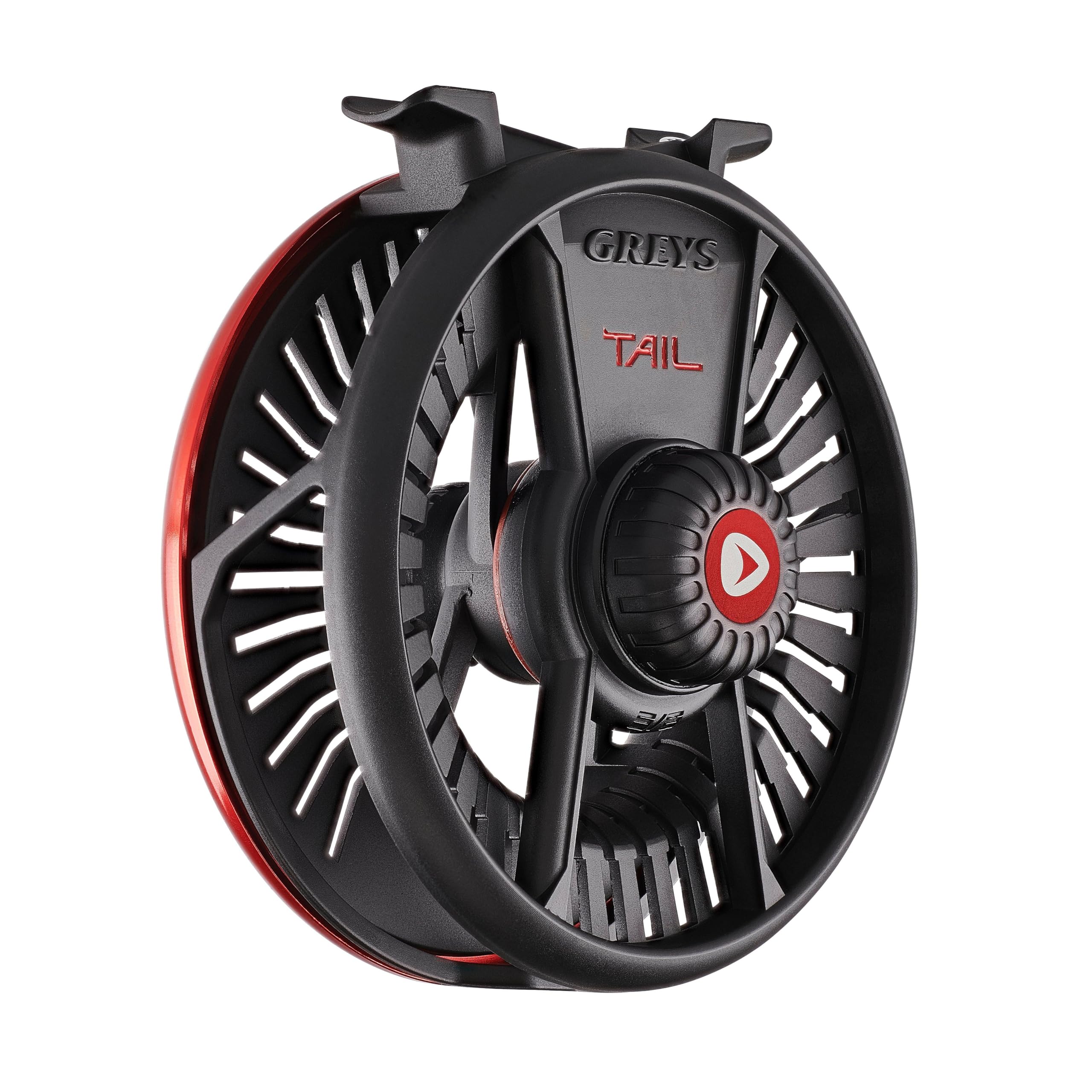 Greys Tail Fliegenrolle | Large Arbor Fliegenrolle mit schnellem Einzug für Süßwasser | Di-Cast Aluminium mit Carbon Disc Drag | Geschlossener Rahmen | Mit Schutztasche | Mehrere Größen