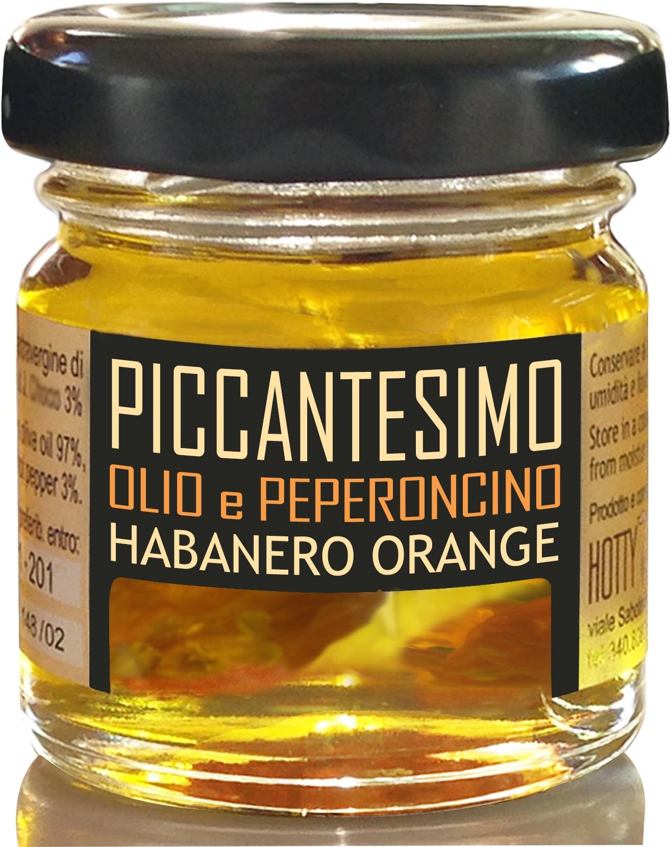 PICCANTESIMO - HABANERO ORANGE Medium Spicy - Extravirgin Olive Oil and Chilli 30 ml