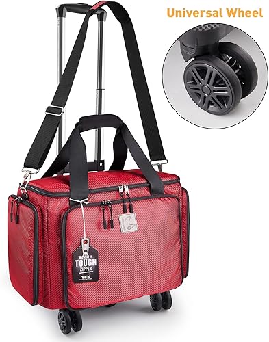 Miniatura 2 de Bolsa para máquina de coser con ruedas universales, funda de transporte para máquina de coser con cremalleras YKK, compatible con la mayoría de los