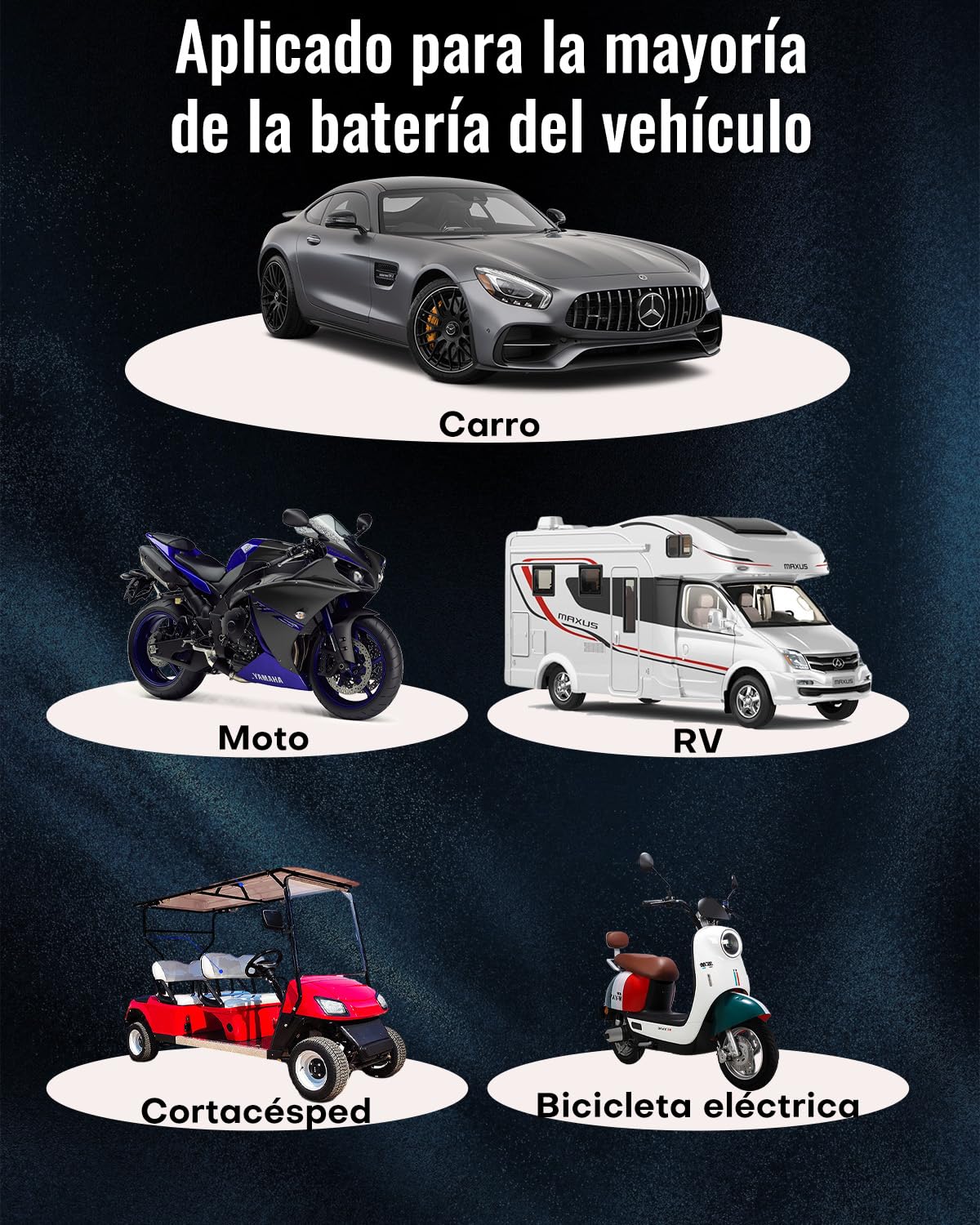 AUTDER Tester de Batería Digital, Volímetro 12V/24V para Baterías de Coche y Moto, Analizador del Sistema de Carga del Alternador con Pantalla LCD e Indicadores LED, Dos Modos de Prueba