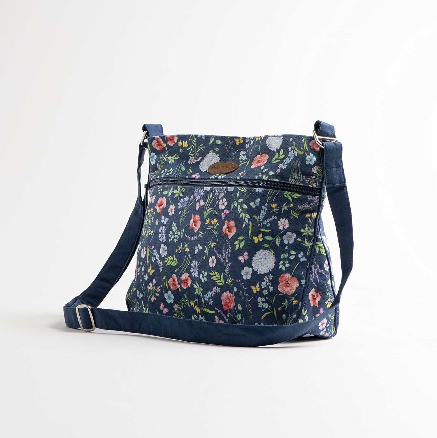 Maison d' Hermine Cross Body Bags for Women Cotton Canvas Shoulder Bag for Travel Tote purse Sling Bag Spring Summer