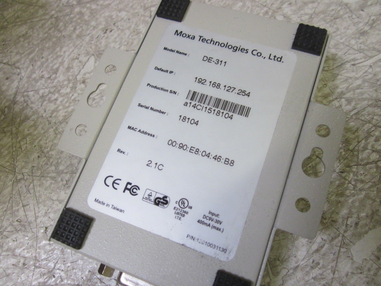 Amazon.com: MOXA DE-311-1 Port Device Server, 10/100M Ethernet, RS