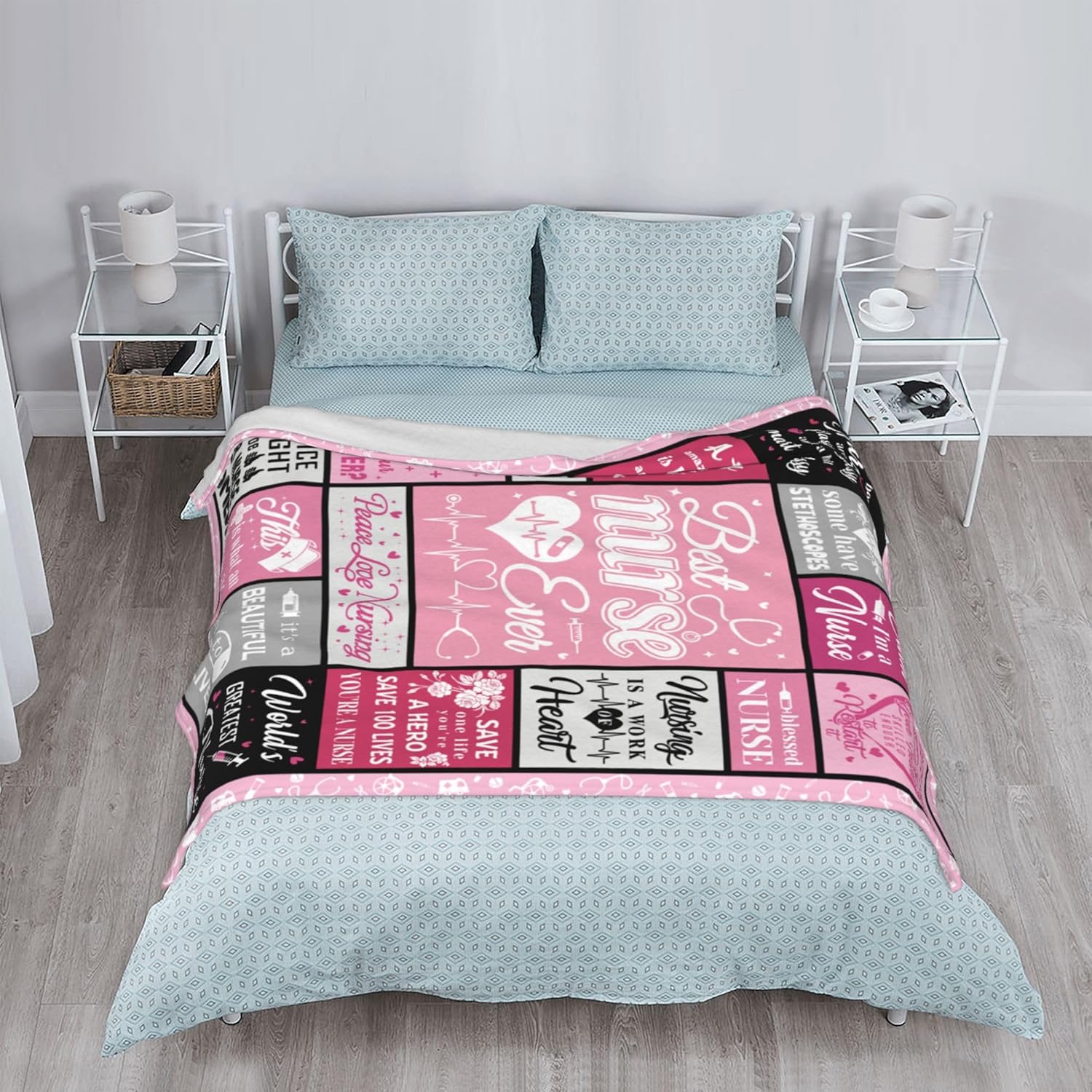 Nurse Gifts for Women, Nurses Week Gifts, Gifts for Nurse, LPN RN Appreciation Gift for Nurses Practitioner, Nursing Student Gifts, Nurse Accessories for Work Blanket 60"X 50" - Image 4