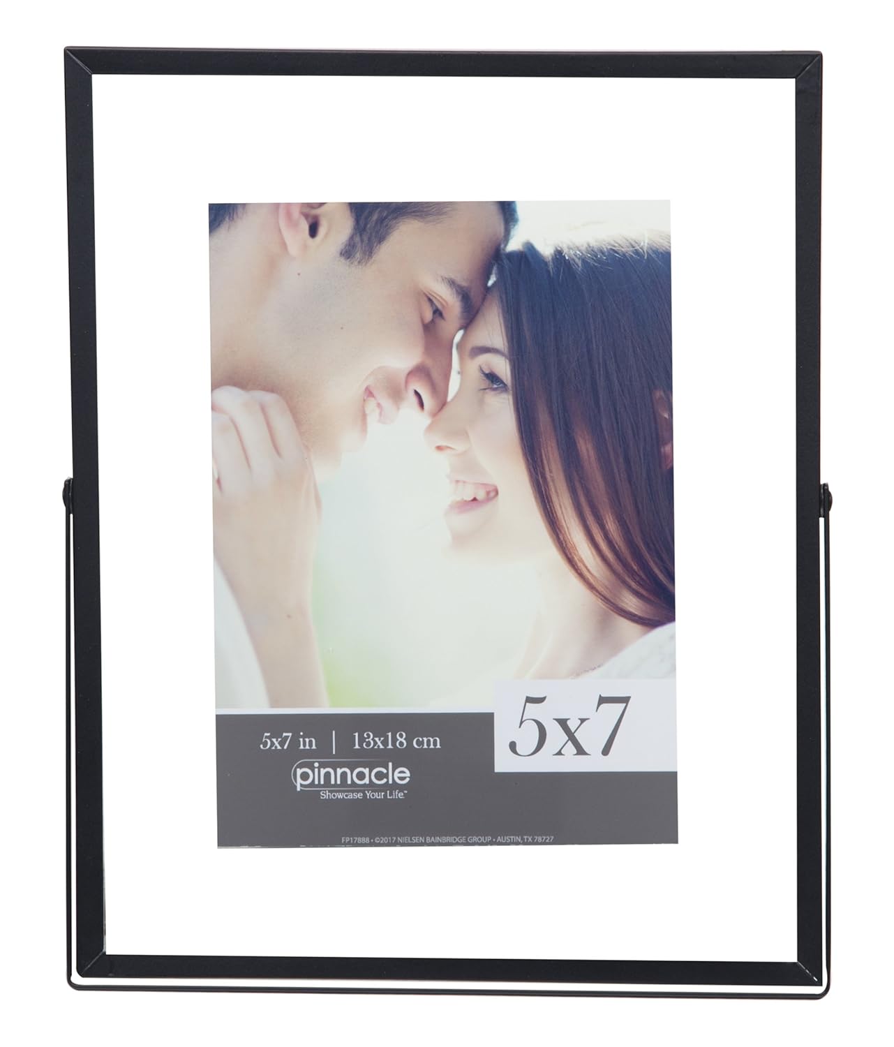 Pinnacle Frames and Accents 8X10 Float Frame with Metal Easel, for 5X7