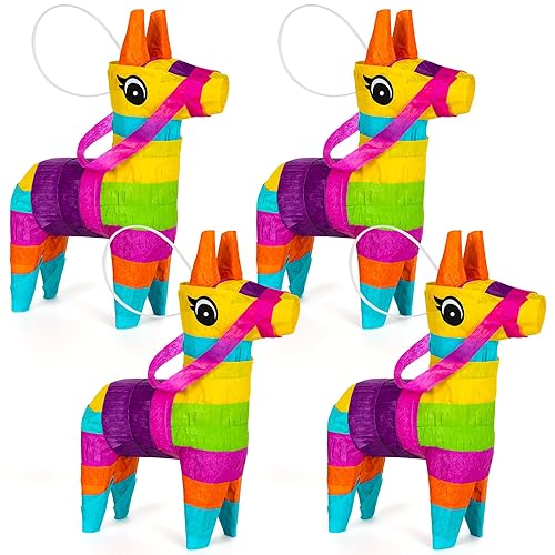 4 PCS Mini Cinco de Mayo Pinatas, 5.51 x 1.97
