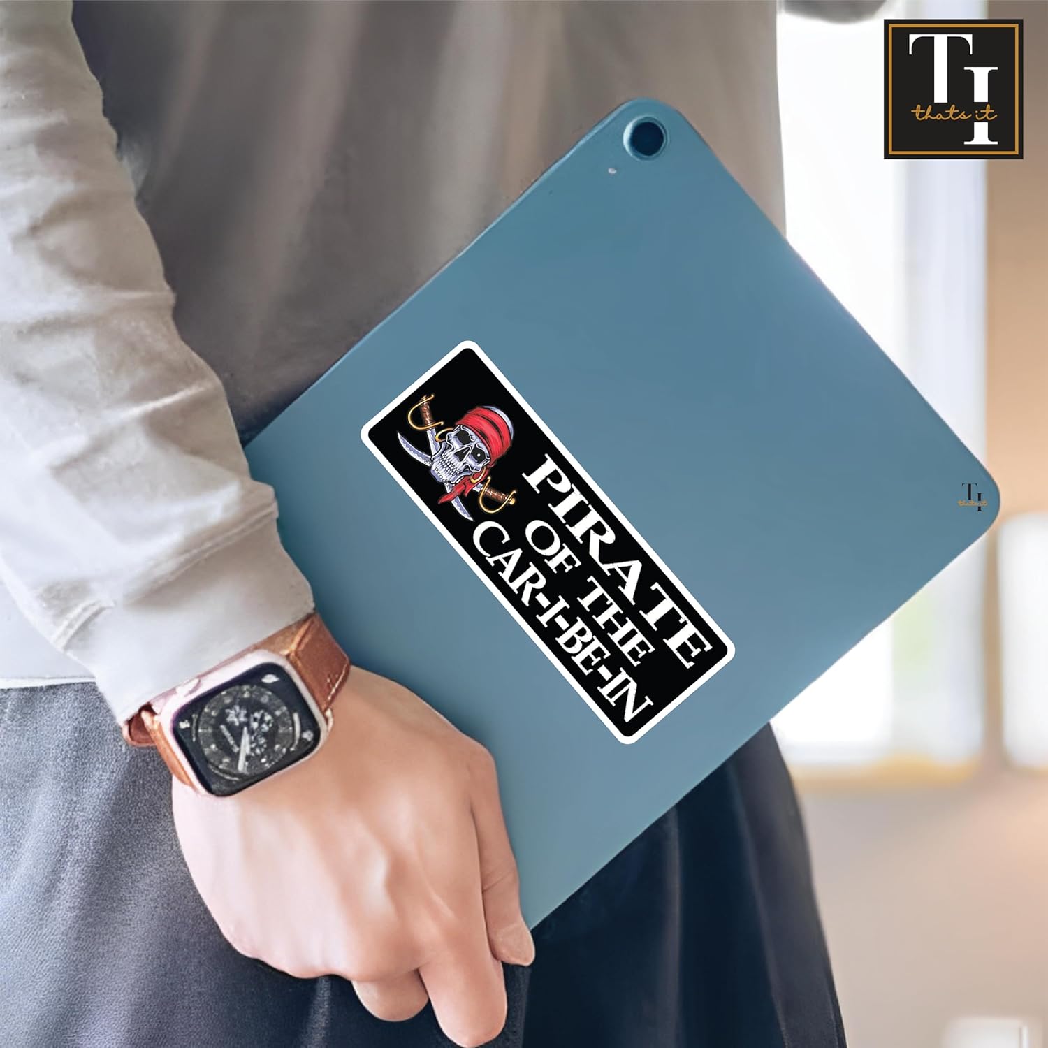 THATS IT! Pirate of The Car I Be in Stickers | Removable Decal Car Bumper | Indoor Outdoor Window Sticker | Vinyl Decal for Laptop, iPad | Waterproof & Long Lasting | TI – 382 - Image 4