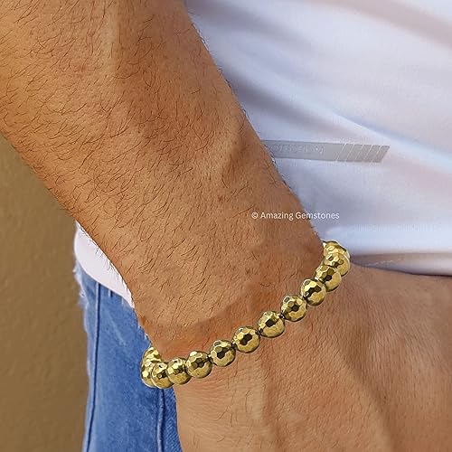 Miniatura 12 de Amazing Gemstone Crystal Bracelet for Women Men's Gifts - Protection Healing Crystal Bracelet - 8mm Gemstone Beaded Adjustable Bracelet Pulseras