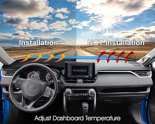 Miniatura 4 de Tapete para tablero de salpicadero de automóvil, compatible con Chevrolet Malibu 8th 2016 2017 2018 2019 2020 2021 mano izquierda