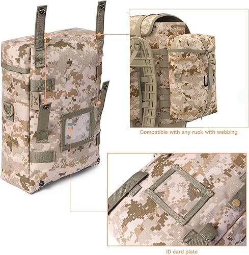 Miniatura 9 de MT Bolsa de mantenimiento Molle militar de EE. UU., bolsa de utilidad del ejército Multicam, Multicámara