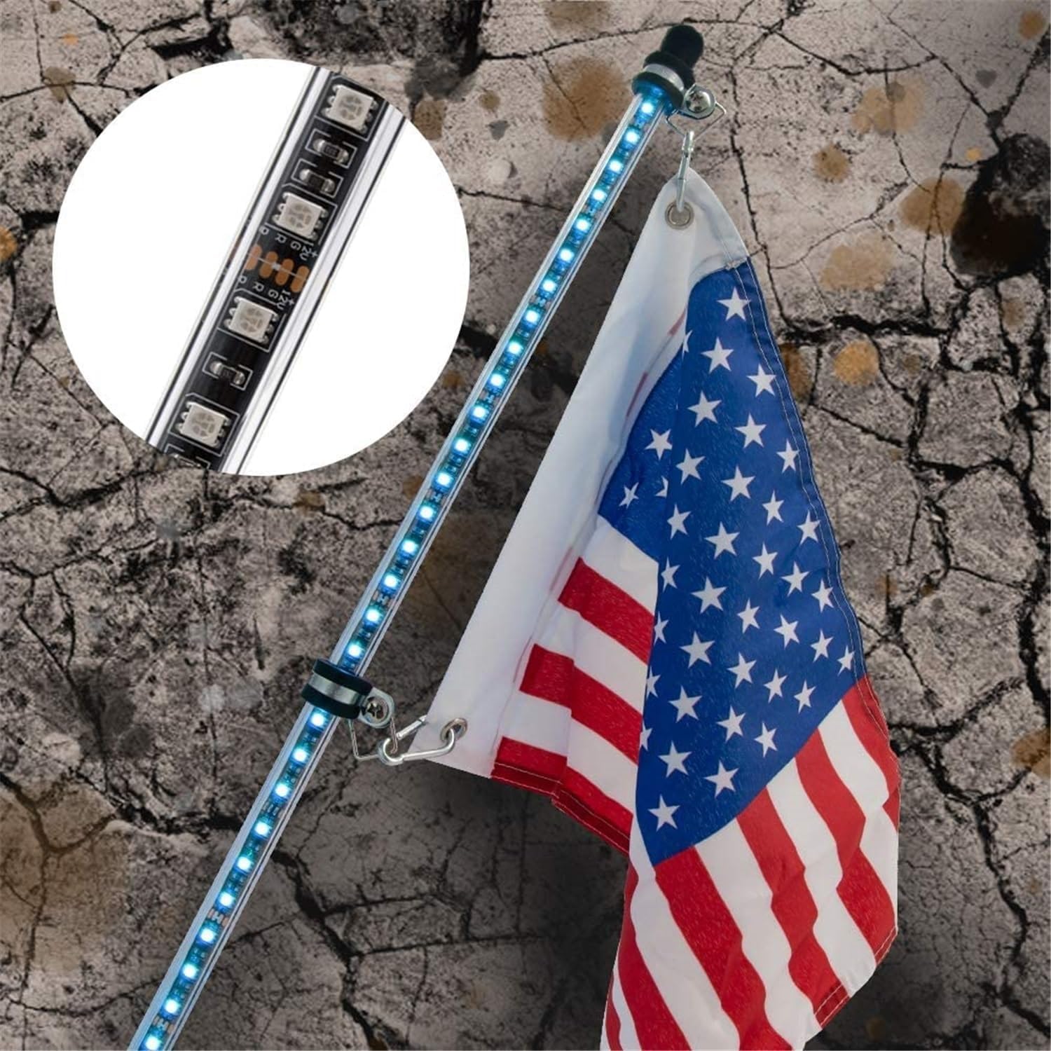 MaiBuL LNNW Luci a Frusta a LED 2 Pezzi for Veicoli Fuoristrada, luci a Frusta a LED a Spirale, Telecomando per SUV ATV UTV RZR Camion (Size : 3FT)