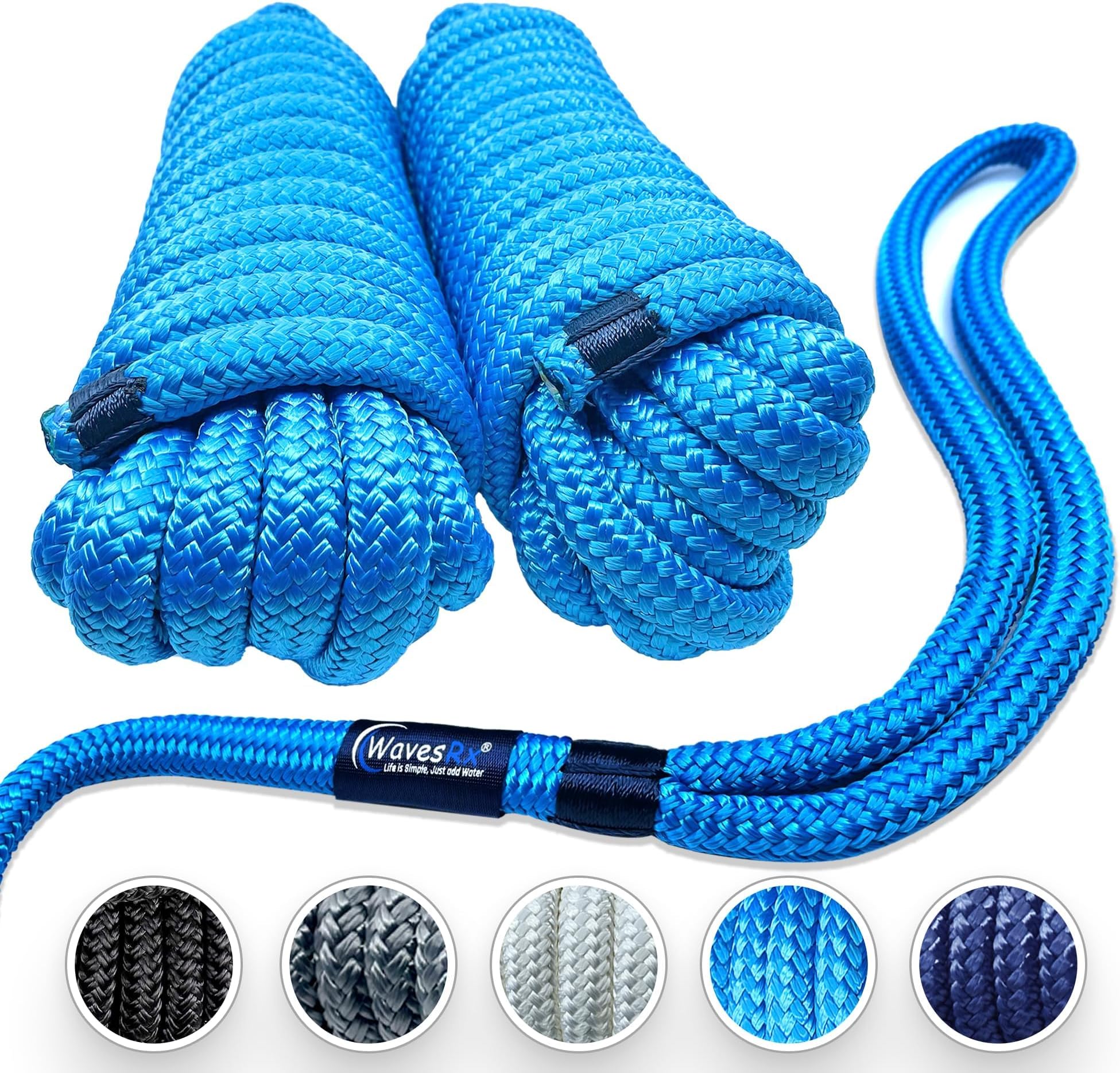 Amazon.com: Amarine Made Double Braided Nylon Dock Lines 7700 lbs ...