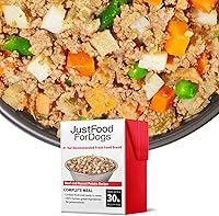 Vista 12 de JustFoodForDogs Pantry Fresh - Alimento húmedo para perros, comida completa o alimento para perros, para estómagos sensibles, remedio equilibrado
