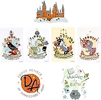 Vista 2 de Conquest Journals Harry Potter Whimsical Magical World Sticker Pack, Set of 50 Unique Images, Officially Licensed, Waterproof, UV and Scratch