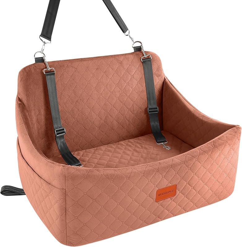 Assento Elevatório para Cães com Espuma de Memória, Capa Lavável e Base Antiderrapante Wooaidagg Marrom Grande
