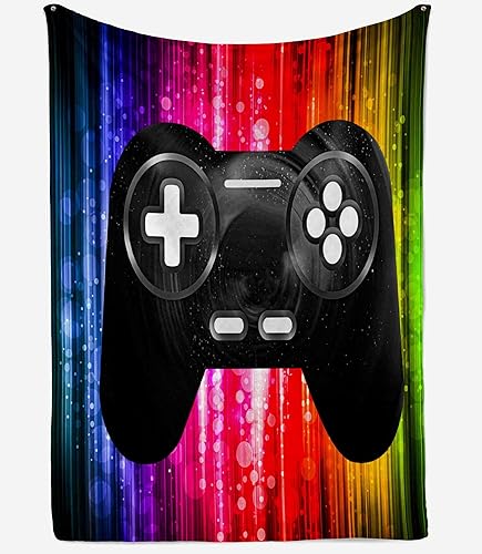 xiheshian Manta de juegos para niños y hombres 60 x 80 pulgadas manta de videojuegos para adolescentes y niños